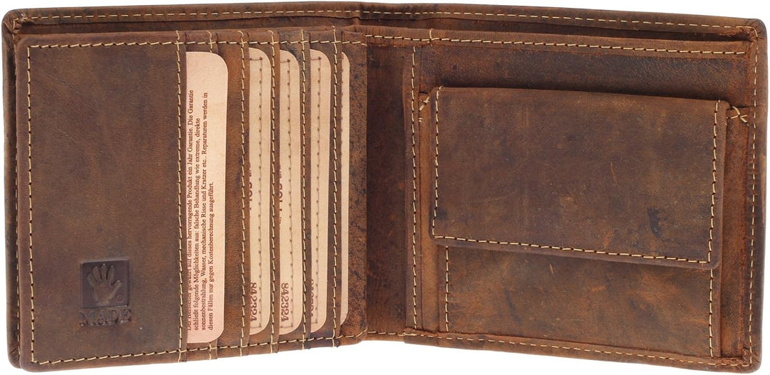 Greenburry Vintage Geldbörse Leder braun