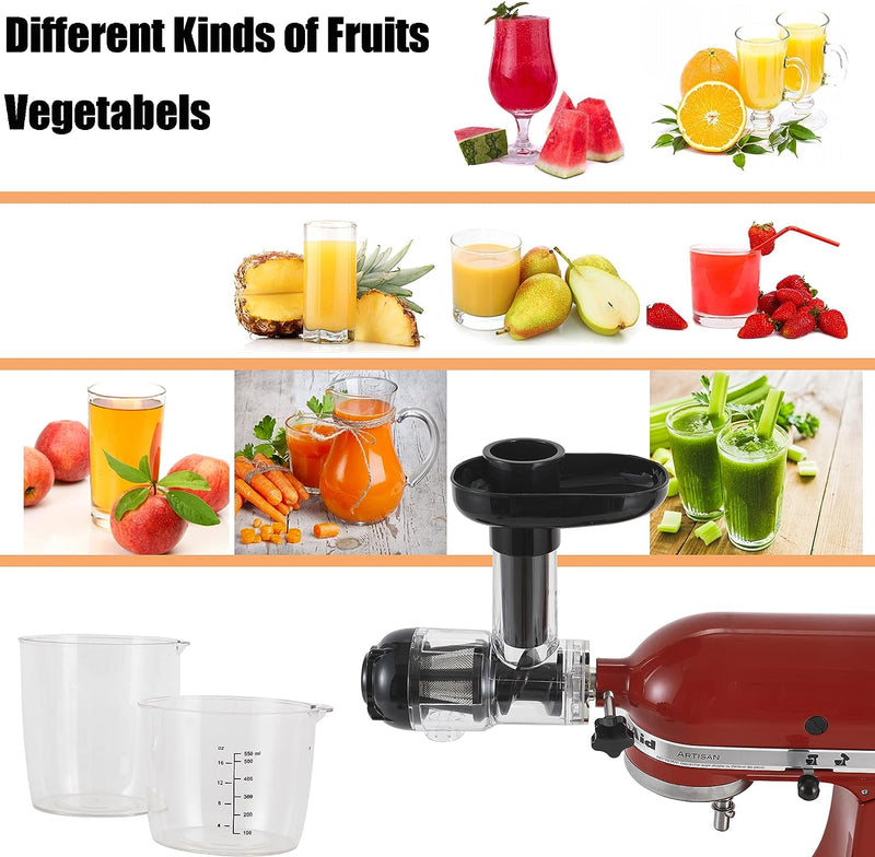 Italdos Entsafter für KitchenAid, Entsafter für Obst und Gemüse, leicht zu reinigen, hohe Saftleistu