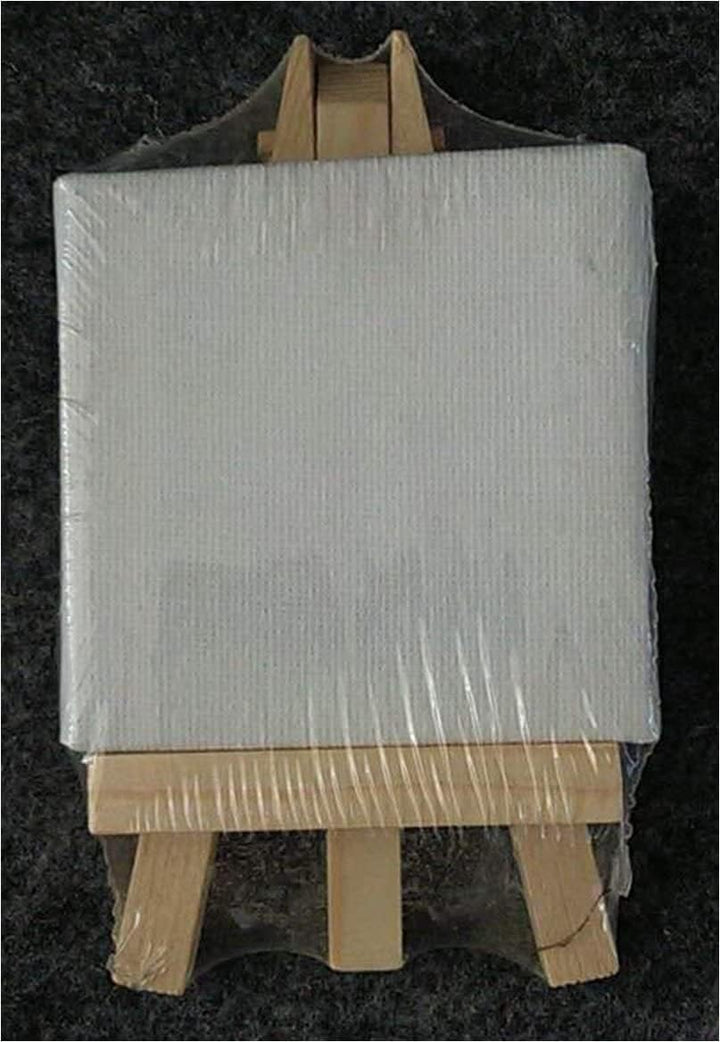 12 Sets Mini Staffelei mit Keilrahmen Leinwand Gastgeschenk Tischdeko Hochzeit Baumwolle von Aktivha