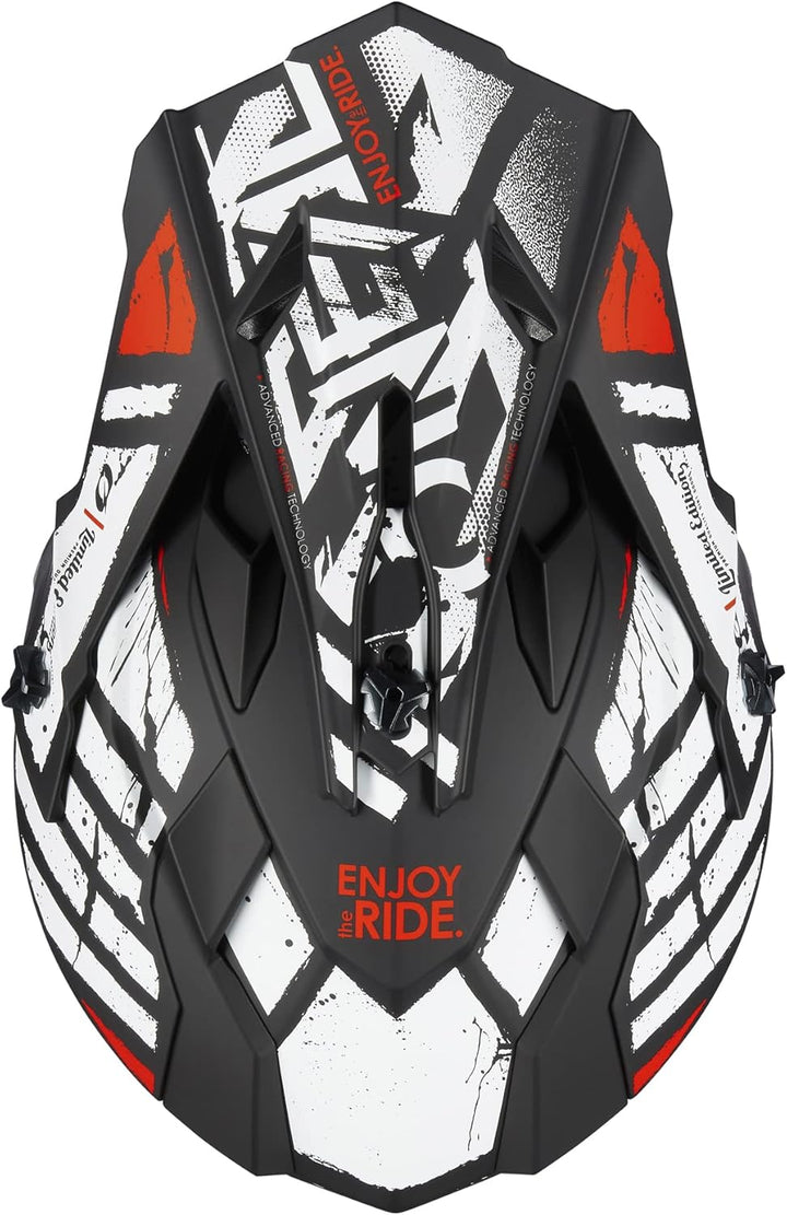 O'NEAL Unisex – Erwachsene 2srs Helmet Glitch V.23 Helm L Schwarz/Weiss, L Schwarz/Weiss