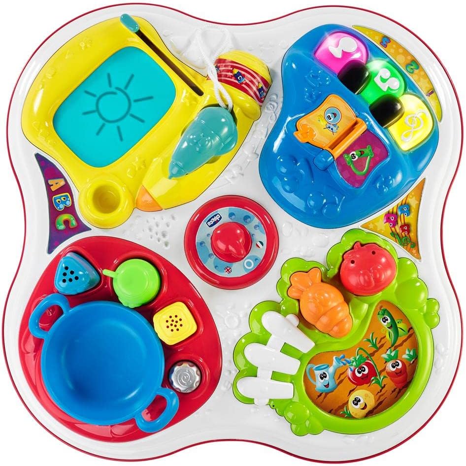 Chicco Artsana Spieltisch für Kinder Tisch Wachse und Lerne, Tisch Wachse und Lerne