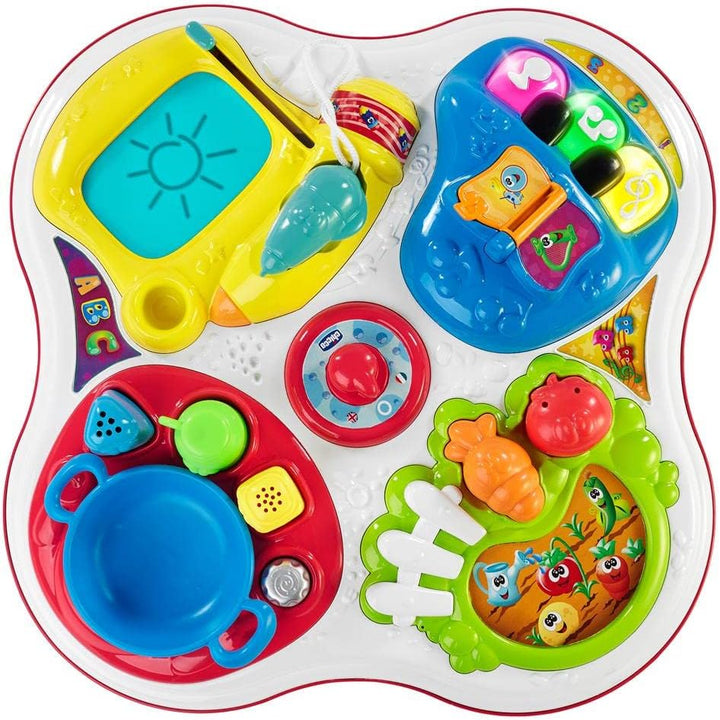 Chicco Artsana Spieltisch für Kinder Tisch Wachse und Lerne, Tisch Wachse und Lerne