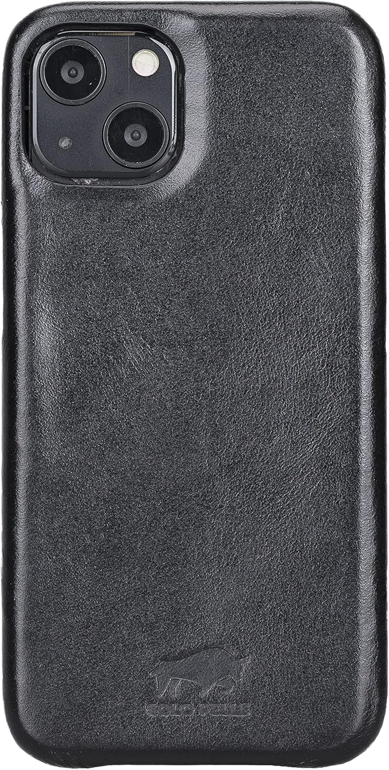 Solo Pelle Lederhülle für das iPhone 13 in 6.1 Zoll Princeton Case Leder Hülle Ledertasche Backcover