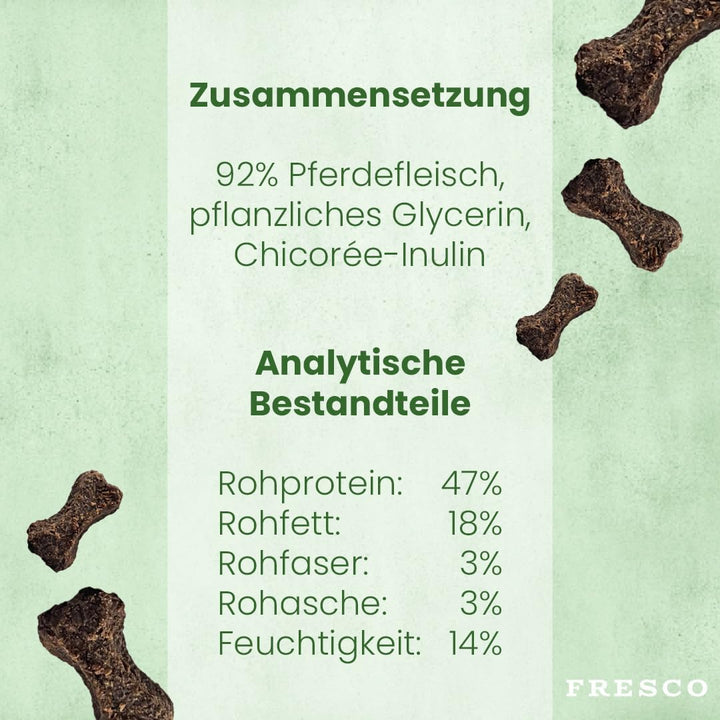 Fresco Dog Martin Rütter Trainingsknöchelchen Pferd 1kg-Eimer | getreidefreies Hundefutter | Trainin