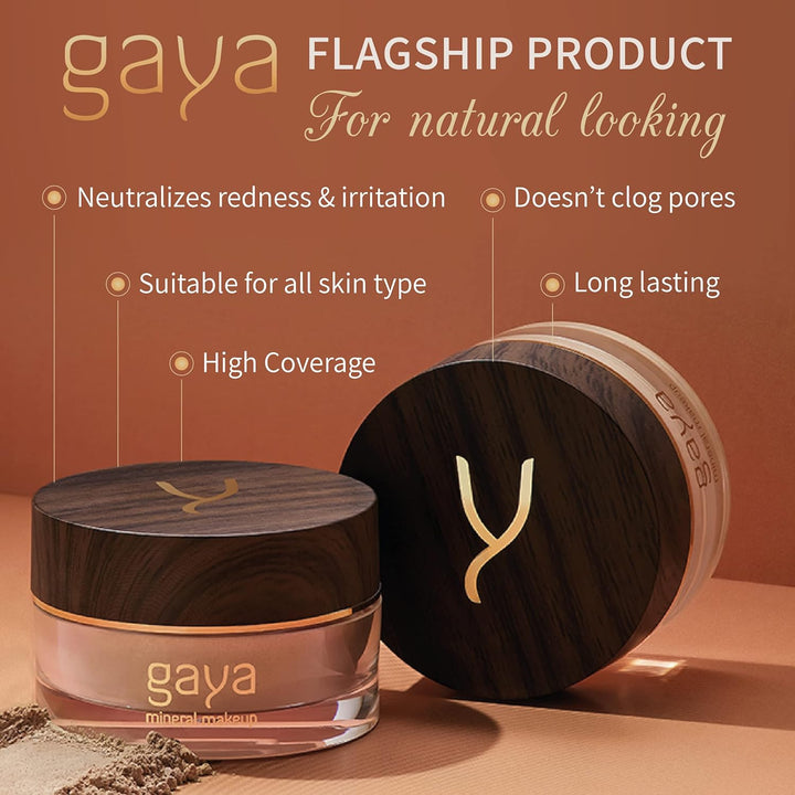 Mineral Foundation Make Up Puder – Vegane Professionelle Natürliche Full Coverage Hochdeckendes Make