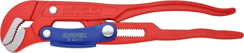 KNIPEX Rohrzange S-Maul mit Schnelleinstellung, Chrom-Vanadium, rot pulverbeschichtet, 330 mm, 83 60