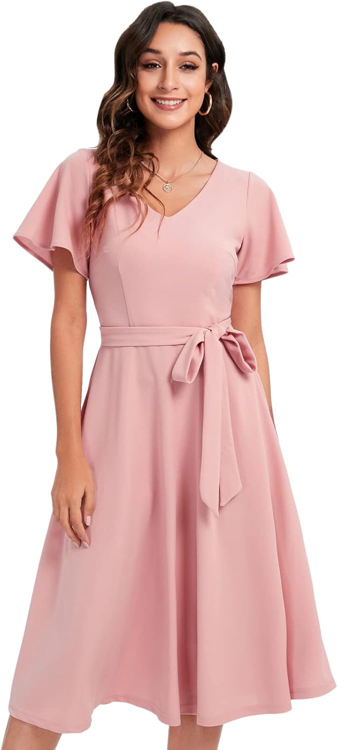 Gardenwed Kleider Damen Rockabilly Kleider Damen Festliche Kleider für Damen Rockabilly Kleid Cockta