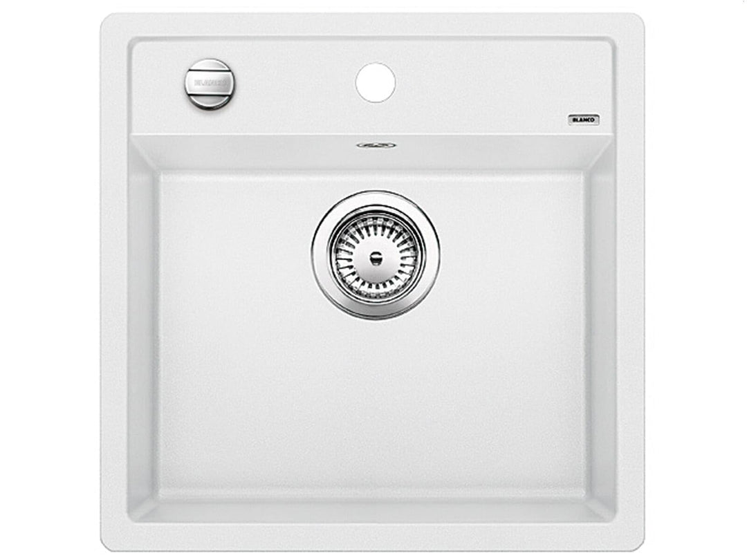 BLANCO DALAGO 5 | SILGRANIT weiss | Einbauart: Einbau von Oben | mit Ablauffernbedienung | 50er Unte