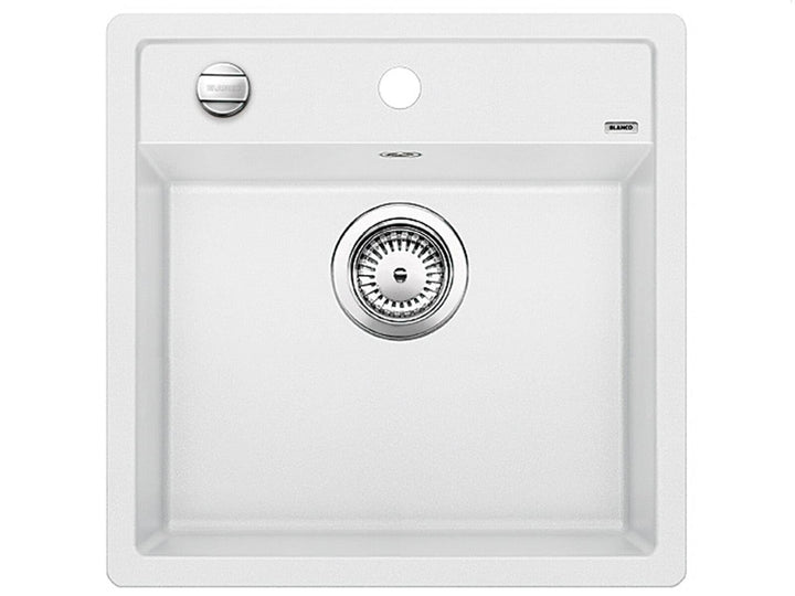 BLANCO DALAGO 5 | SILGRANIT weiss | Einbauart: Einbau von Oben | mit Ablauffernbedienung | 50er Unte