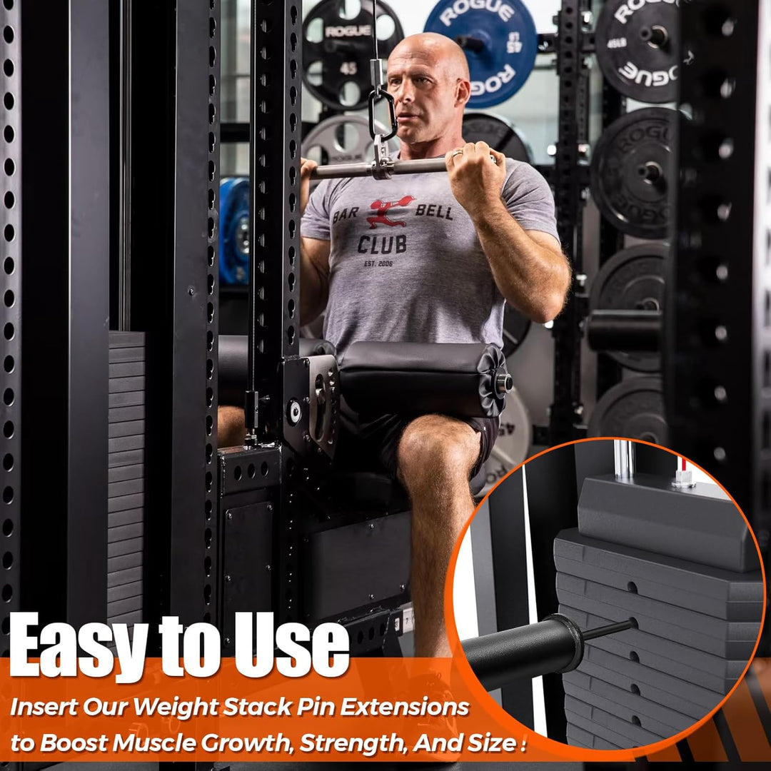 Joyzan Gym Pin für Zusatzgewicht mit Federclip, Ersatz Dropset Pin für Weight Stack Machine Loading
