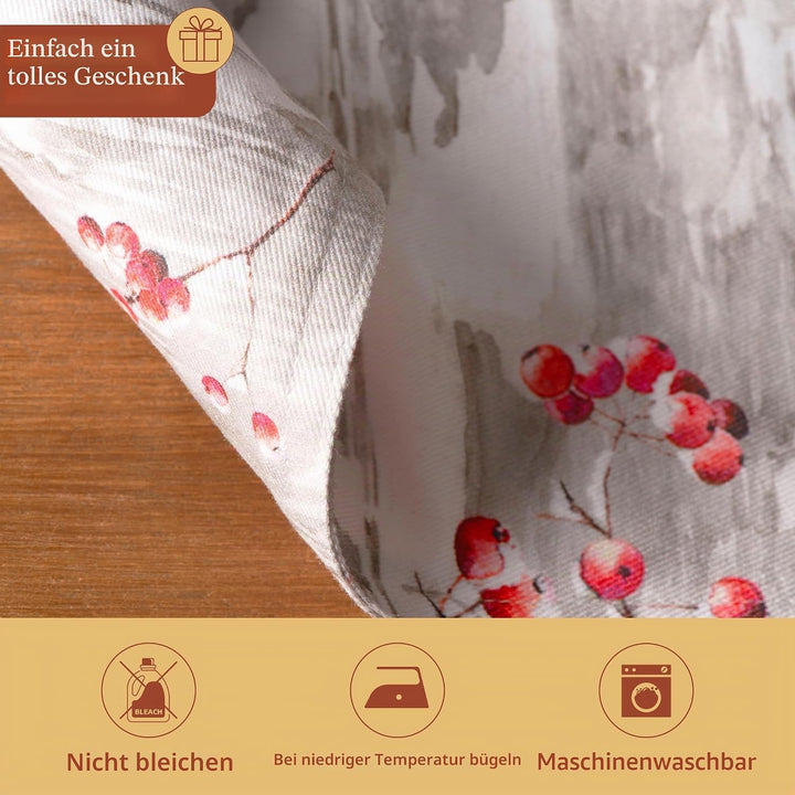Maison d' Hermine Tischset, 100% Baumwolle Set mit 4, dekorative Oster-Tischsets, waschbare Stoff-Ti
