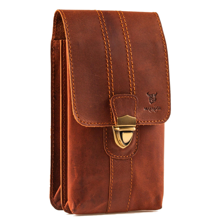 MATADOR Málaga XL Echt Leder Universal Handy Gürteltasche Vertikal Extragross Outdoor Handytasche XX