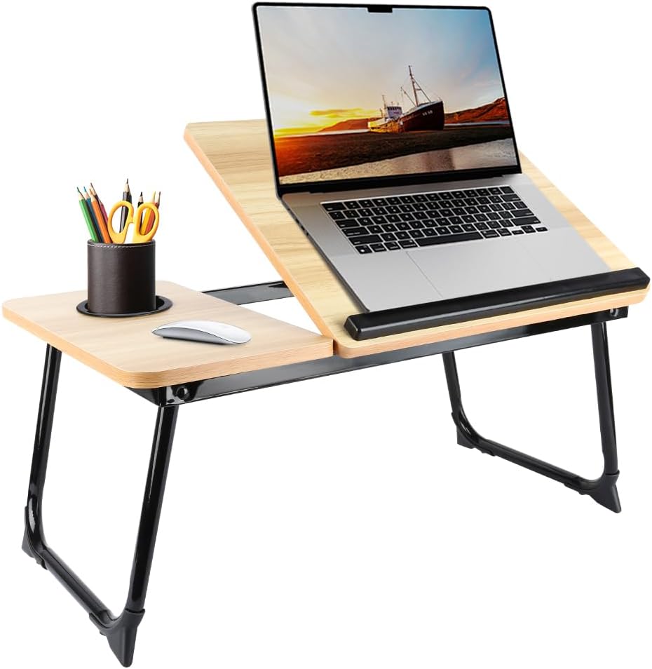 Lapdesk, faltbar, für Sofa, Studium, Betttisch, höhenverstellbar, Lesen und Schreiben, klappbar, Tis