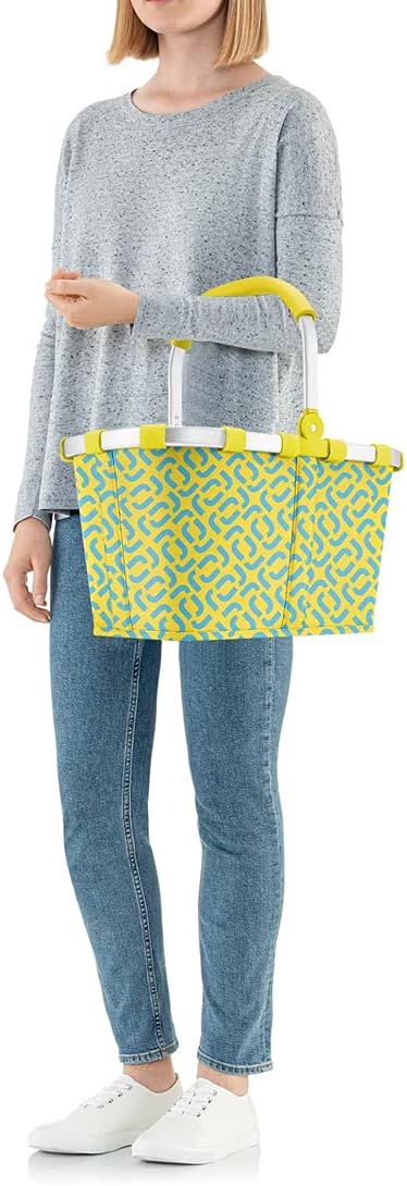 reisenthel Angebot Einkaufskorb carrybag Plus passendes Cover Sichtschutz Abdeckung (signature lemon