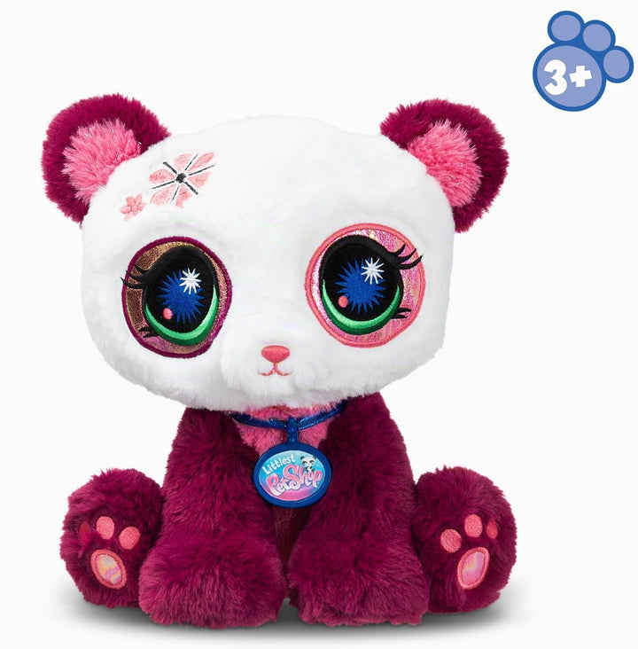 Littlest Pet Shop - Plüschpanda 25 cm - Littlest Pet Shop LPS Deluxe Panda – Niedliche Plüschtiere m