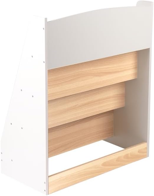 homewell Kinder Bücherregal aus MDF, 4 Fächer Bücherständer für Kinderzimmer, Bücherregal Aufbewahru