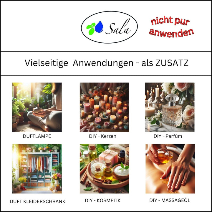 Sala Amber Duftöl Parfümöl Aromaöl (250 ml Glasflasche) Parfümöl 250 ml Glasflasche, Parfümöl 250 ml
