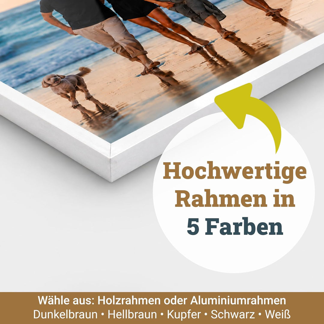 WANDURLAUB - Dein Bild auf Acryl - Komfort Edition XXL - 50x38 cm Acrylglas mit eigenem Foto bedruck
