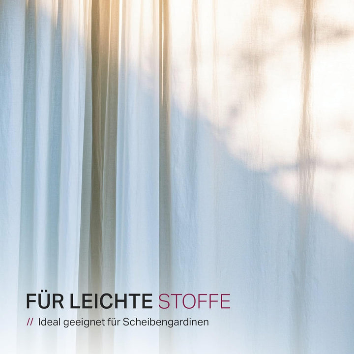 Bestlivings Spannvitrage, Gardinenstange - Metall - (40-60 cm - Silber) zum Spannen, Klemmstange Aus