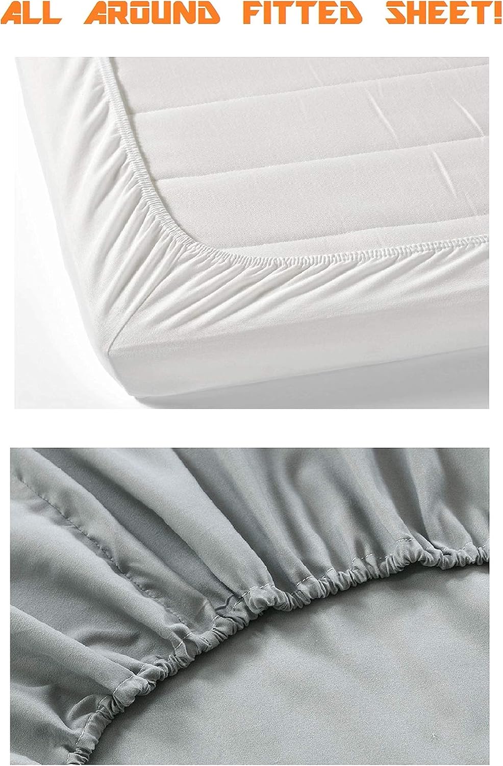 Elegant Comfort Bettwäsche-Set, luxuriös, weich, Fadenzahl 1500, ägyptische Qualität, Knitter- und l