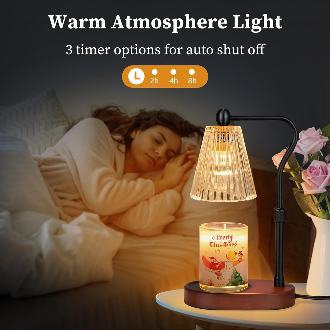 seenlast Kerzenwärmer Lampe, Candle Warmer mit Timer und Dimmer, Elektrischer Candle Warmer Lamp, Vi