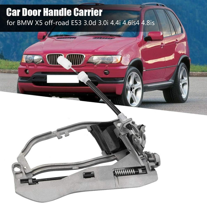 Qii lu Autotürgriff-Träger, Türgriff-Träger-Haltegriff-Gehäuse gepasst für BMW X5 nicht für den Stra
