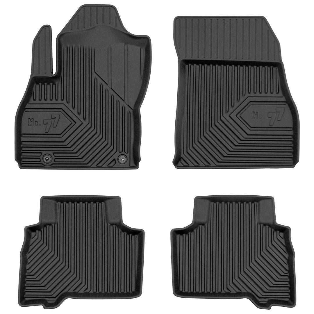 SMK Gummimatten Auto fussmatten Satz für FIAT Qubo 2008-2020 Erleben Sie einen neuen Standard des Re