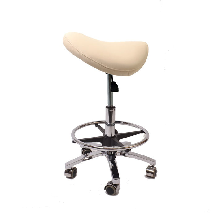 Promafit Sattelhocker/Sattelstuhl mit Gummirollen für alle Böden und Metallfuss - ergonomisch - stuf