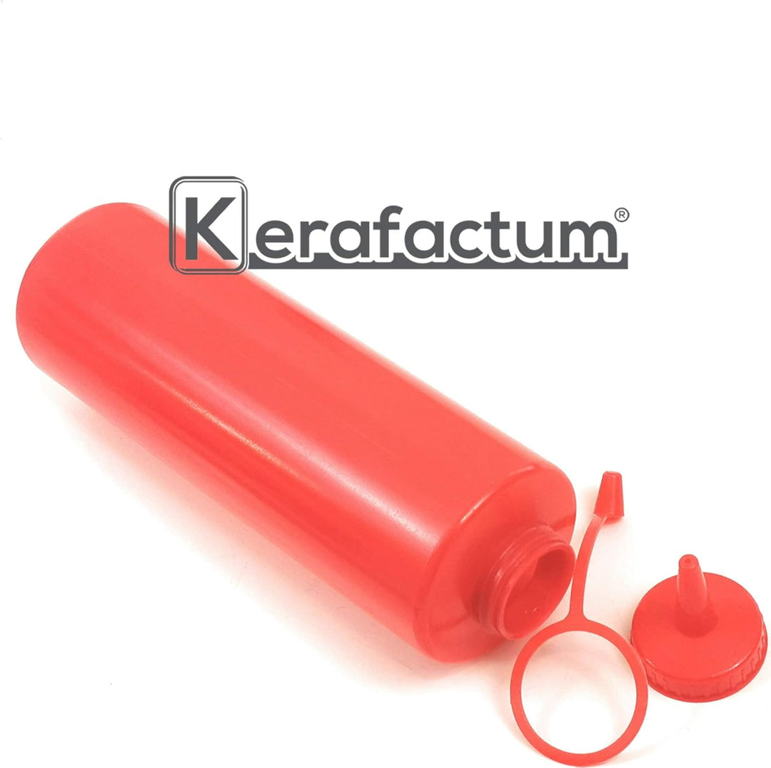Kerafactum 3 Saucenflasche Quetschflasche 700 ml Spritzflaschen für Küche BBQ Grill Sossen Flasche f