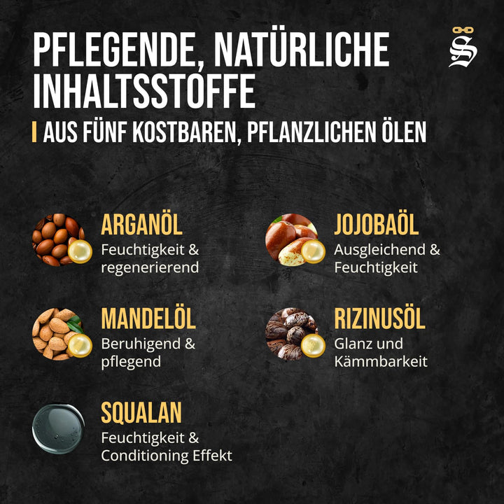 Störtebekker® Premium Bartöl Tortuga - tägliche Bartpflege für 3-Tage-Bart bis Vollbart - 50ml Beard