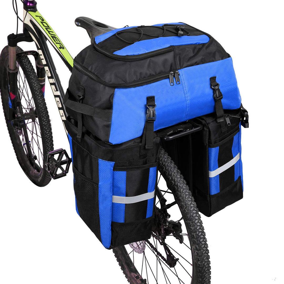 PELLOR Fahrrad Gepäcktaschen, 3 in 1 Multifunction 70L Gepäckträger Tasche Reissfest Gross Fahrradta