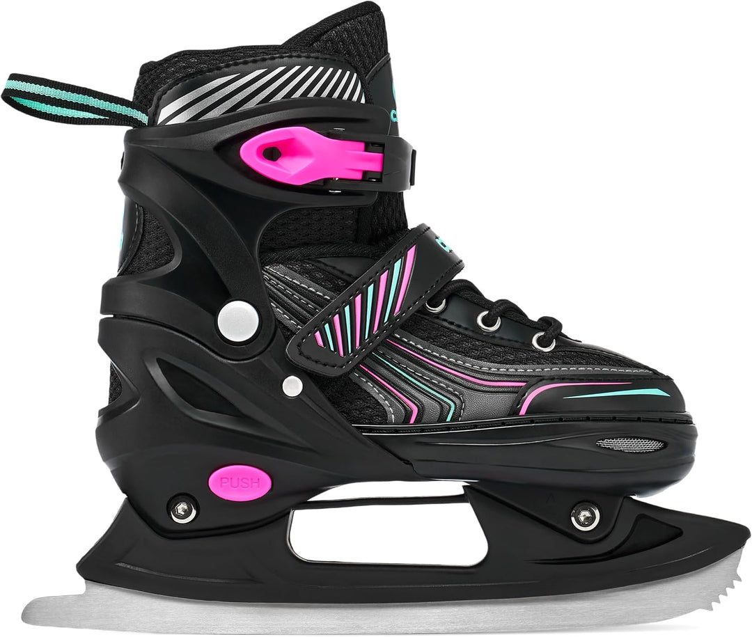 4in1 Inlineskates/Triskates/Rollschuhe/Schlittschuhe Optima 31-34 (18,5cm-20,5cm) Mint/Pink, 31-34 (