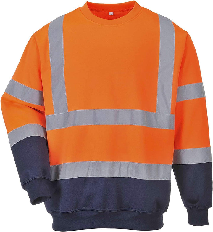 Portwest Herren Hemd B306 (1 Stück) XXL Orange / Marine, XXL Orange / Marine