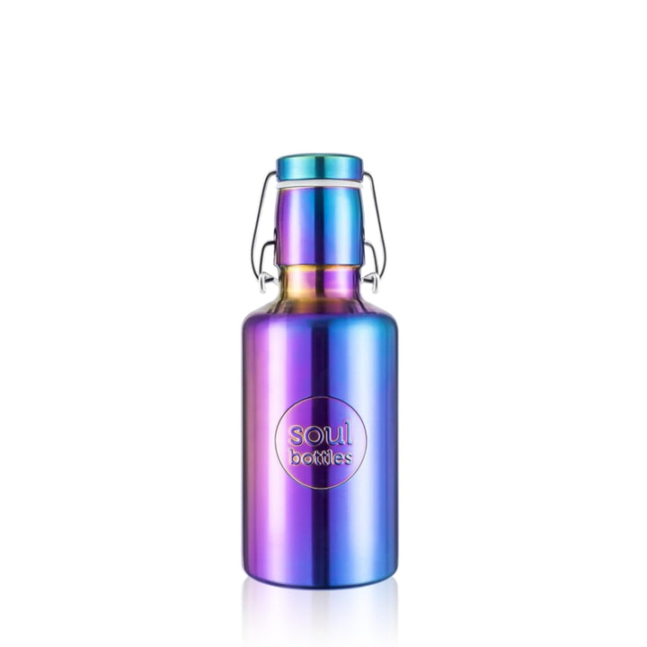 Soulbottles Unisex – Erwachsene Utopia Edelstahlflasche, Lila, 0,5L 500 ml Violett, 500 ml Violett