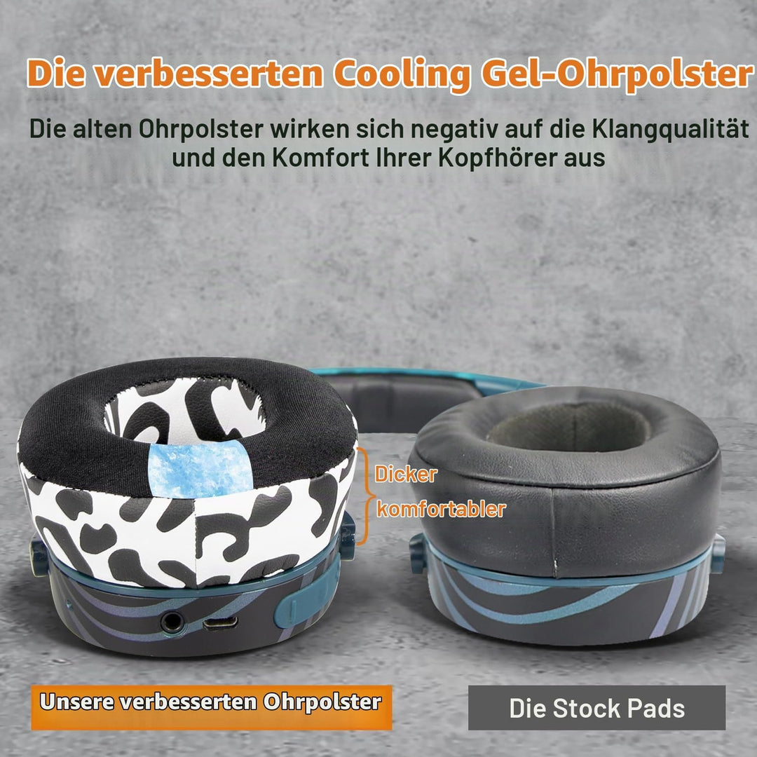 SOULWIT Kühlgel Ersatz Ersatzpolster Polster Ohrpolster für Skullcandy Hesh 3/ANC/Evo &amp; Crusher Wire