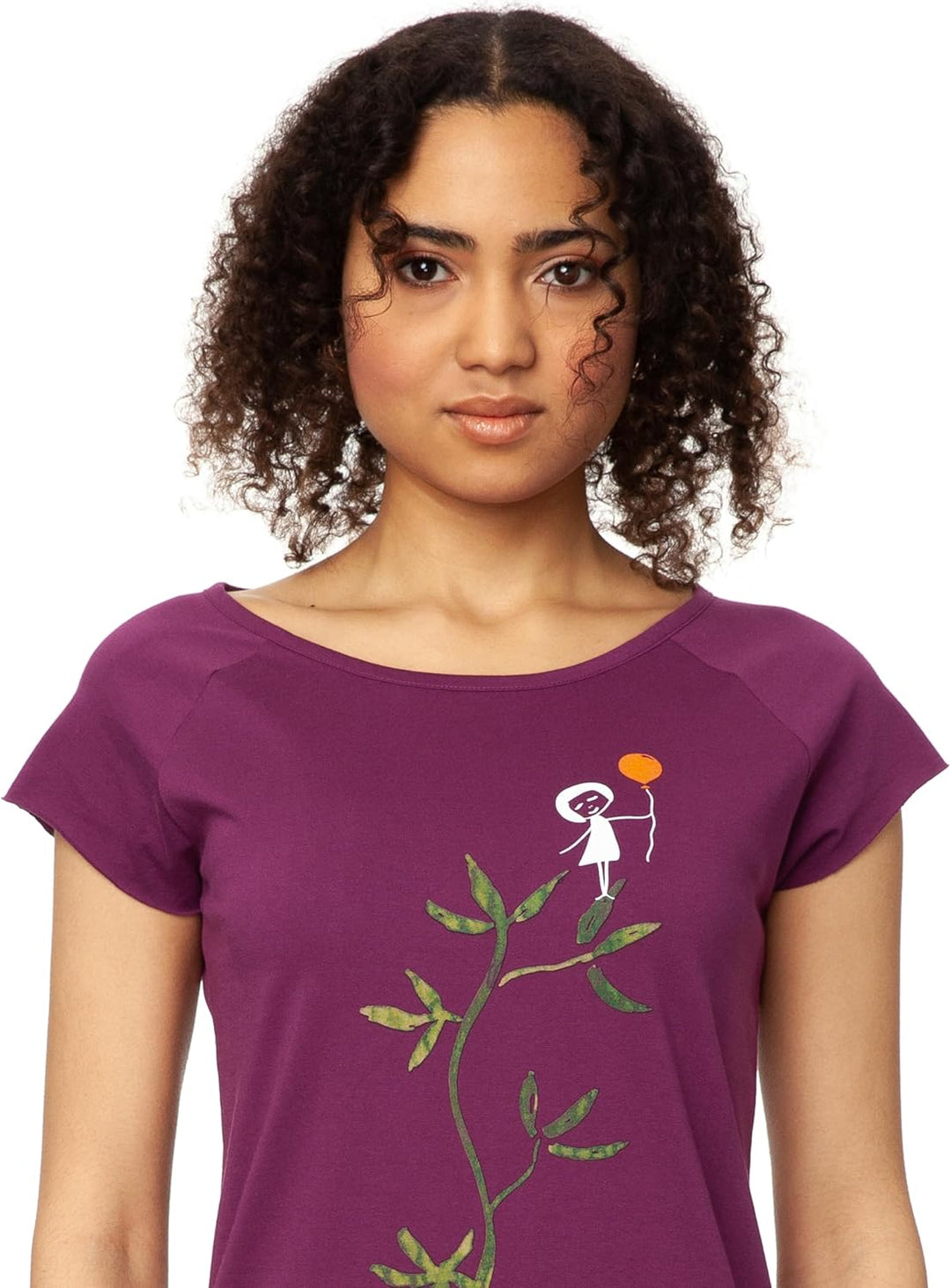 FellHerz Damen T-Shirt Bio Fair und Vegan S Berry, S Berry