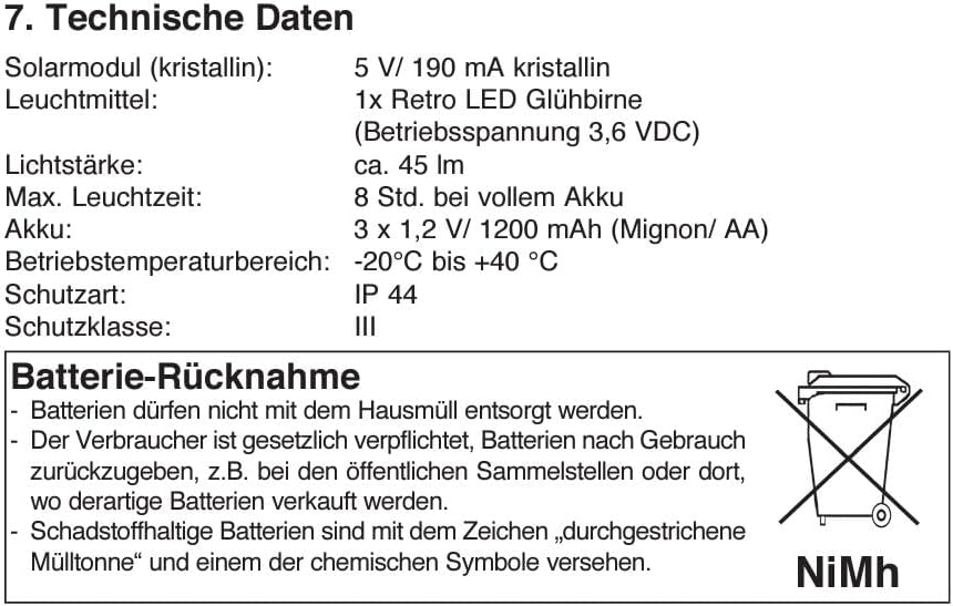 Esotec Solar LED Hängeleuchte Alexandria, Boho Stil, Polyrattan, Solarlampe, Wintergarten, LED-Lampe