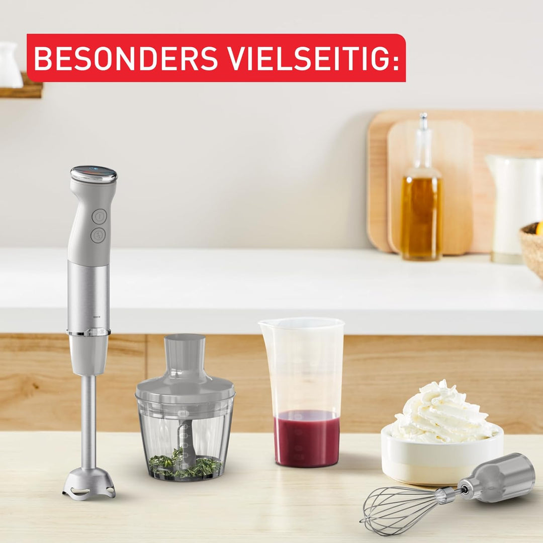 Tefal Quickchef+ Stabmixer, Powelix-Klingentechnologie, 20 Geschwindigkeitsstufen, Turbomodus, kompa