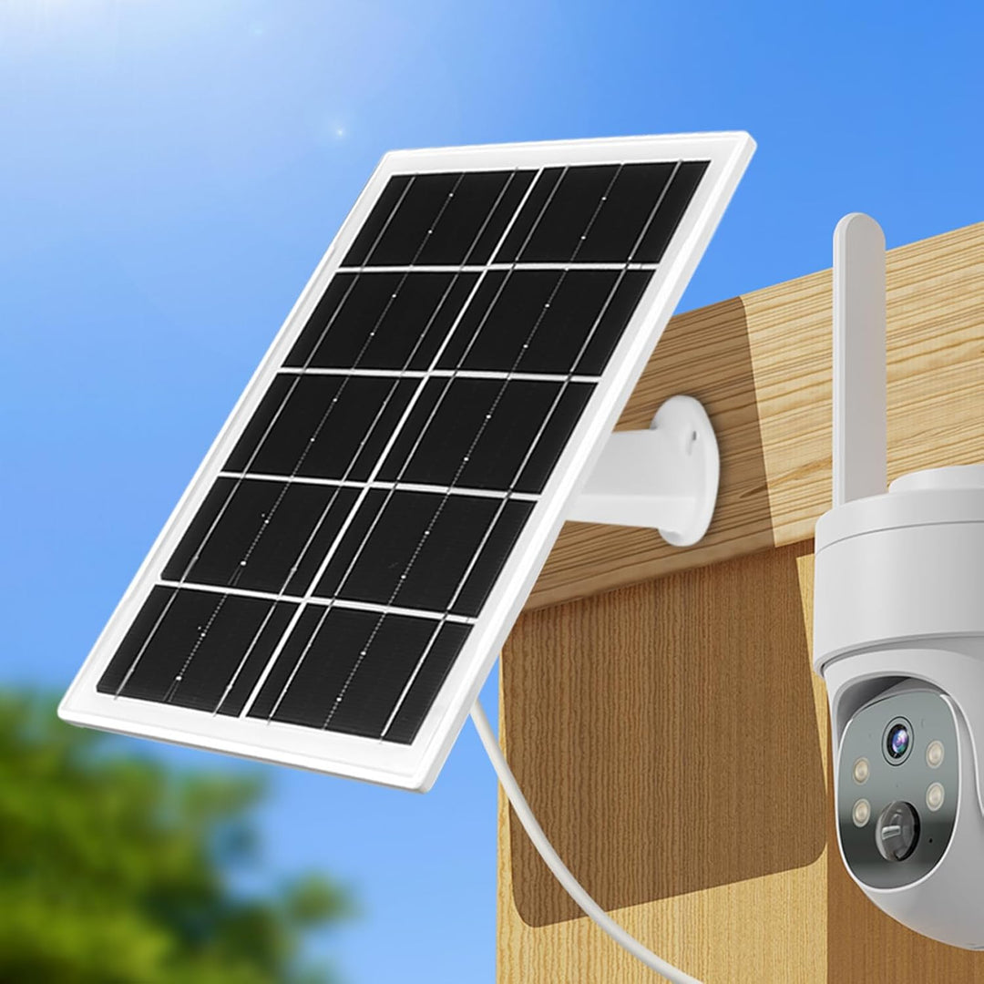 Monokristalline Solarmodule 3.6W/6W/8W Solarpanel Für Akku Überwachungskamera Aussen, Type-C Solarmo