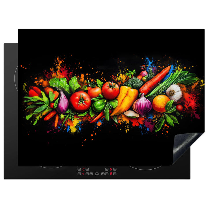 Herdabdeckplatte 70x52 cm Einteilig Induktionsmatte Küche Abdeckung Ceranfeld Herd Abdeckplatte Deko
