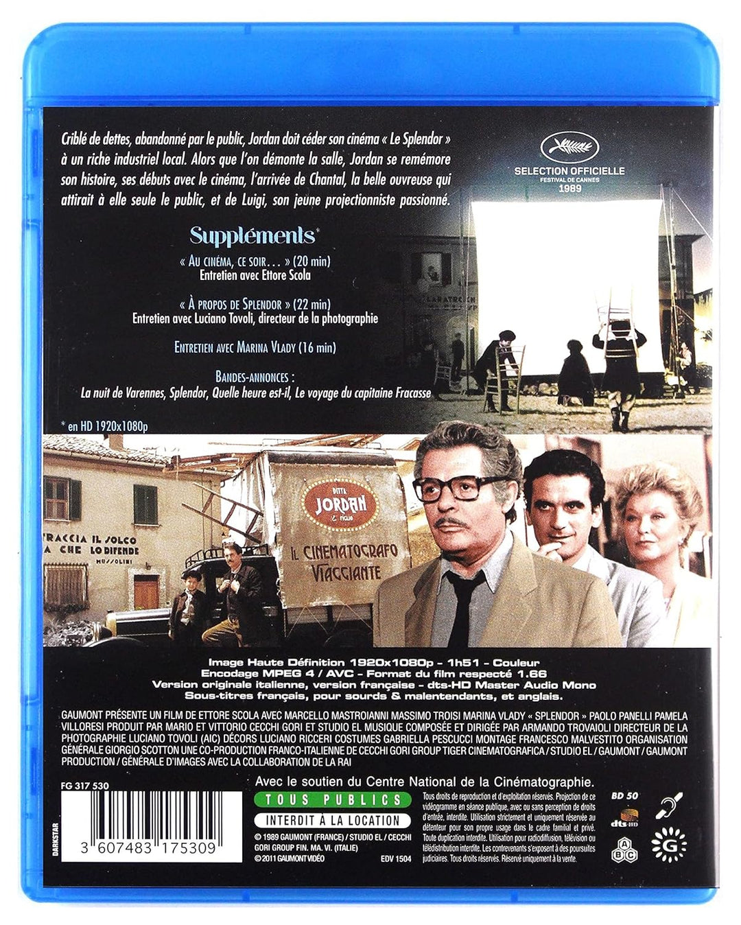 Splendor [Blu-ray] [FR Import], Blu-ray