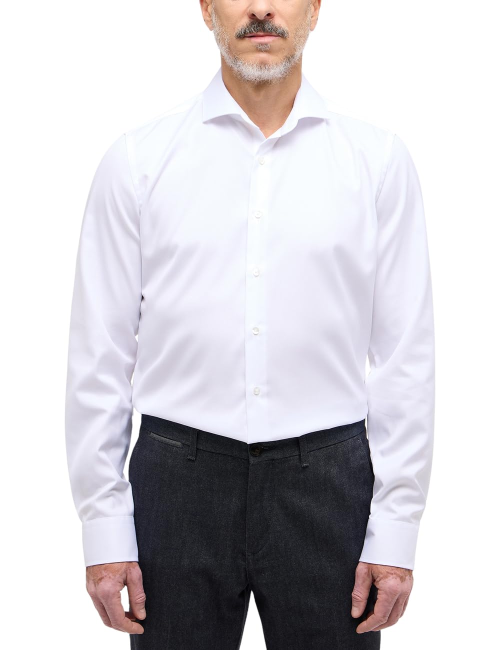 ETERNA Slim Fit Cover Hemd extra langer Arm blickdichter Twill Grösse, 40