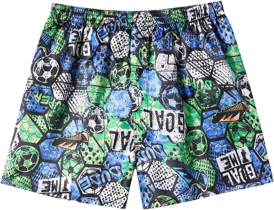 JupiterSecret Herren Satin Boxershorts Pack Unterwäsche, Silk Feeling Schlafshorts mit elastischem B