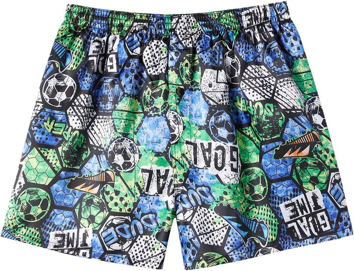 JupiterSecret Herren Satin Boxershorts Pack Unterwäsche, Silk Feeling Schlafshorts mit elastischem B