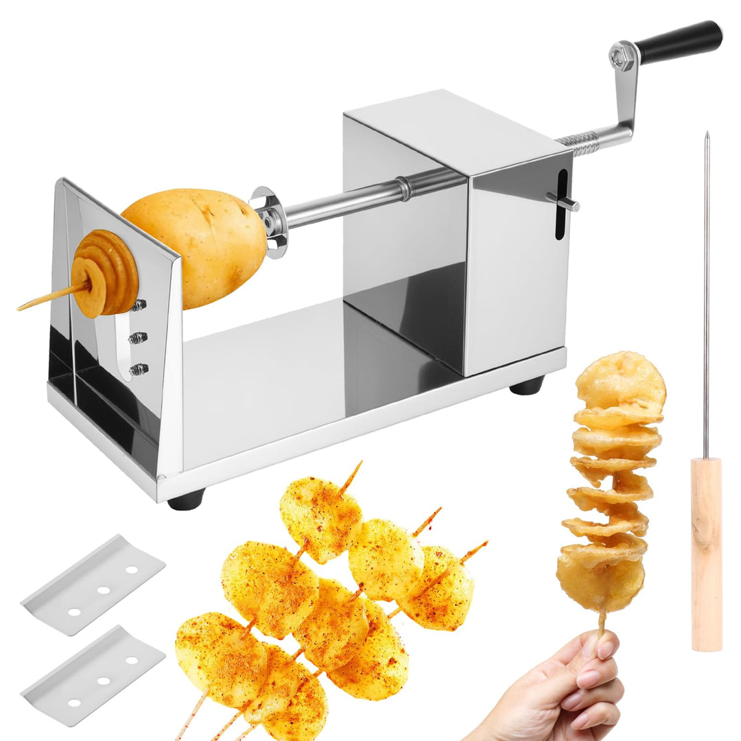Spiralschneider Edelstahl, Kartoffelschneider für Gemüse &amp; Obst | Edelstahl, Lebensmittelecht, Für G