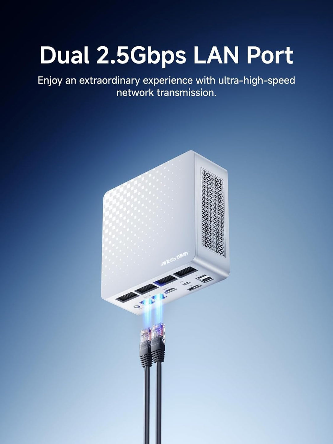 MINIS FORUM M1 Plus Mini PC, Core i5-12600H Prozessor (12C/16T bis 4.5 GHz) und Intel Iris Xe Graphi