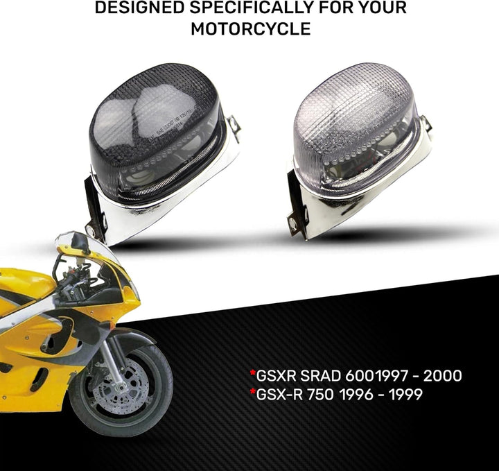 avdb-moto LED-Bremslicht mit integrierten Blinker kompatibel mit Suzuki GSXR SRAD 600, 750, 1100 199