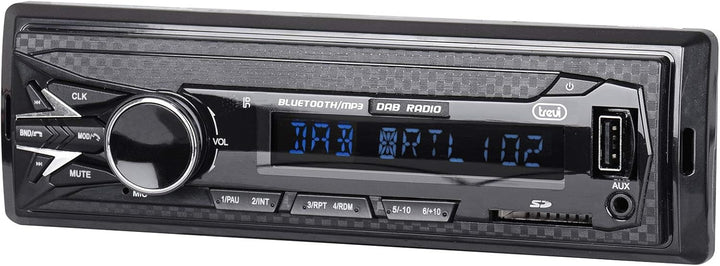 Trevi SCD 5751 DAB Autoradio DAB+ FM 160W, Bluetooth, USB, SD, AUX-IN, DAB-Antenne im Lieferumfang e