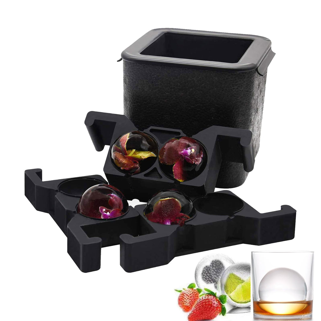 Kristallklare Eiskugelmaschine, Jumbo-Eisbällchen, kugelförmige Whisky-Tablettformmaschine für Eisbä