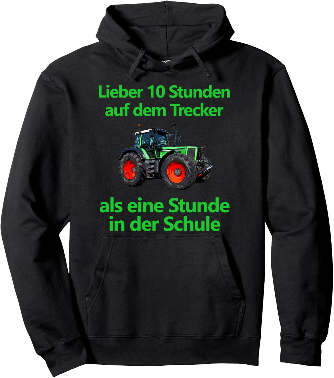 Traktor Trecker Kind Landwirt Bauer Schule Landwirtschaft Pullover Hoodie
